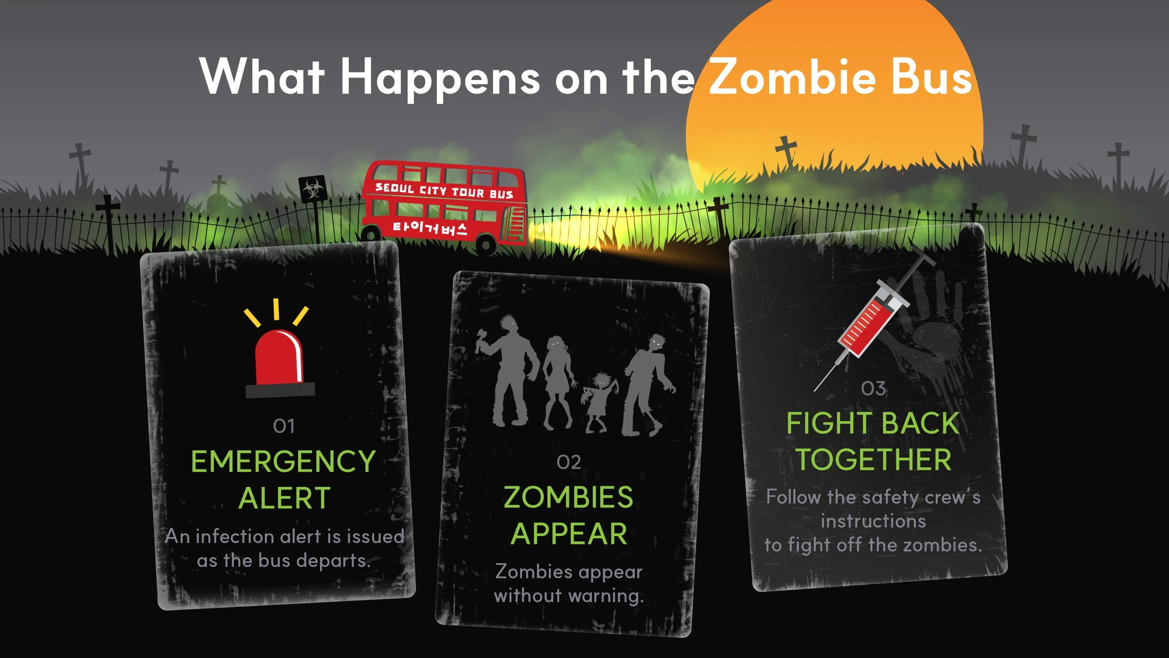 Zombie Attack: Night | Official Seoul City Tour Bus